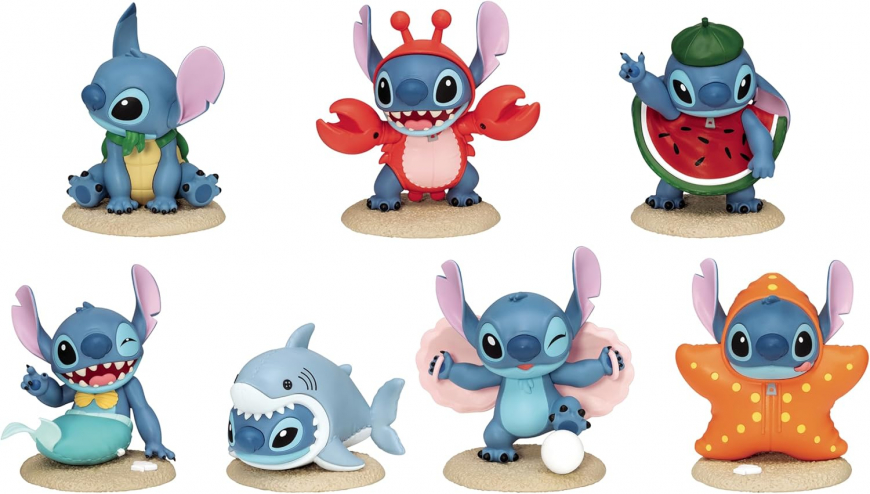 Beast Kingdom Stitch Summer Dress-Up Series 6-Piece Blind Box Set