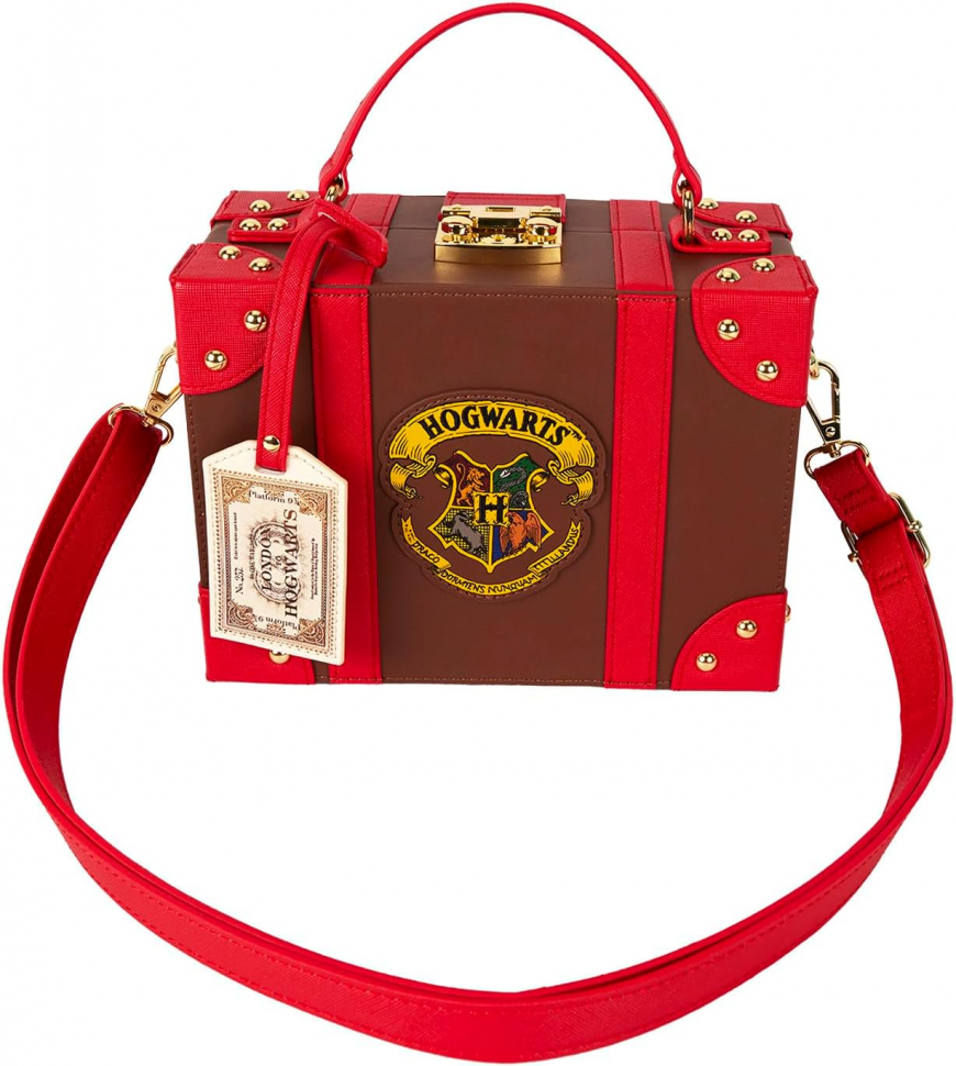 Loungefly Harry Potter Hogwarts Express Luggage Crossbody Bag