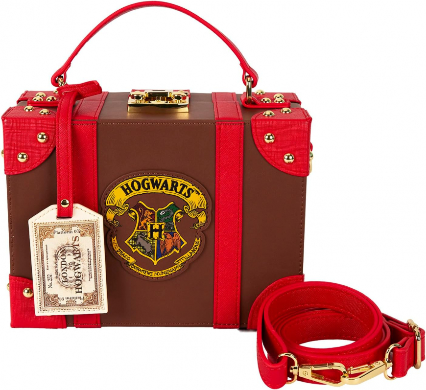 Loungefly Harry Potter Hogwarts Express Luggage Crossbody Bag