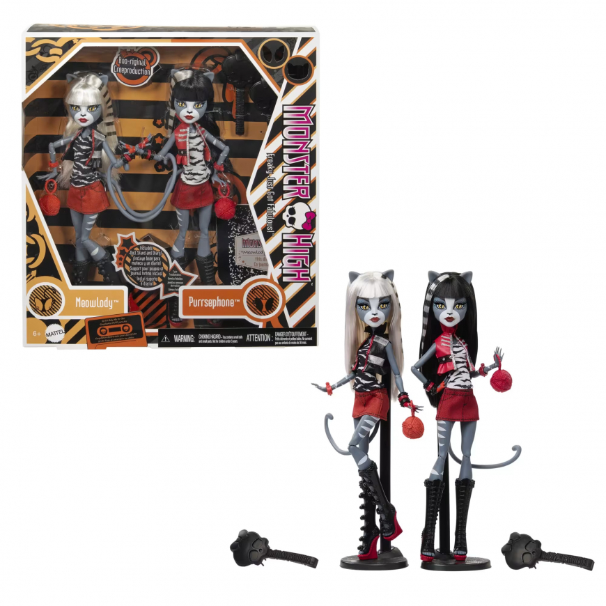 Monster High Boo-Riginal Creeproduction Meowlody And Purrsephone Dolls