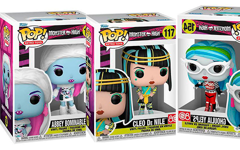 New Funko Pop Monster High figures: Abbey Bominable, Cleo De Nile and Ghoulia Yelps