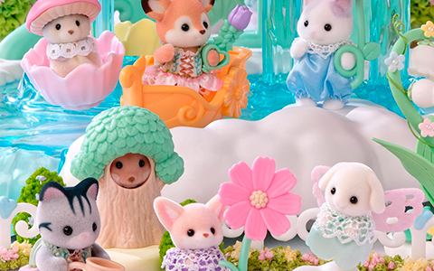 Calico Critters Blooming Baby Friends Series surprise toys