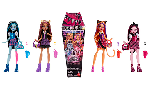 Monster High Buried Secrets series 2 dolls Scare-mester style