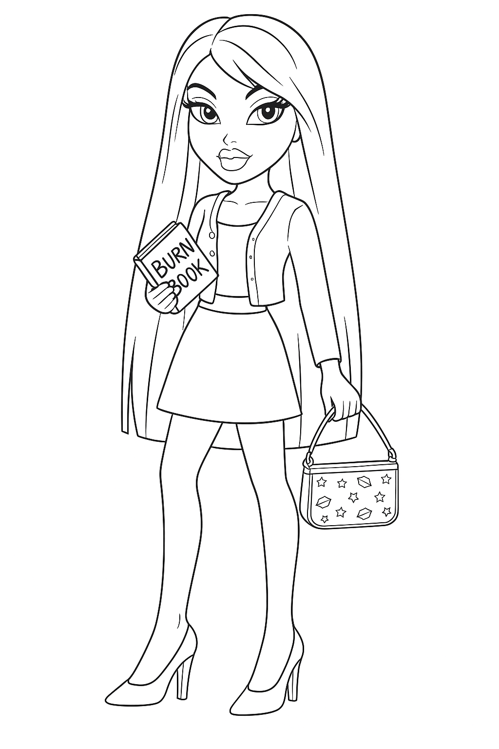 Bratz Girl Coloring Page