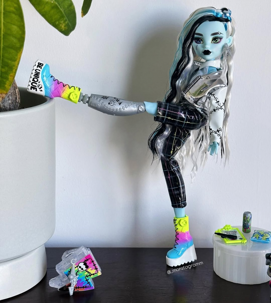 Monster High Welcome Committee Frankie Stein doll in real life