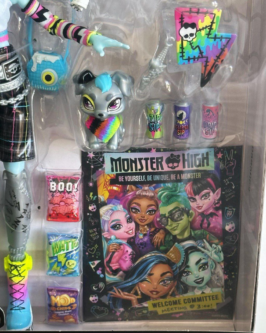 Monster High Welcome Committee Frankie Stein doll in real life
