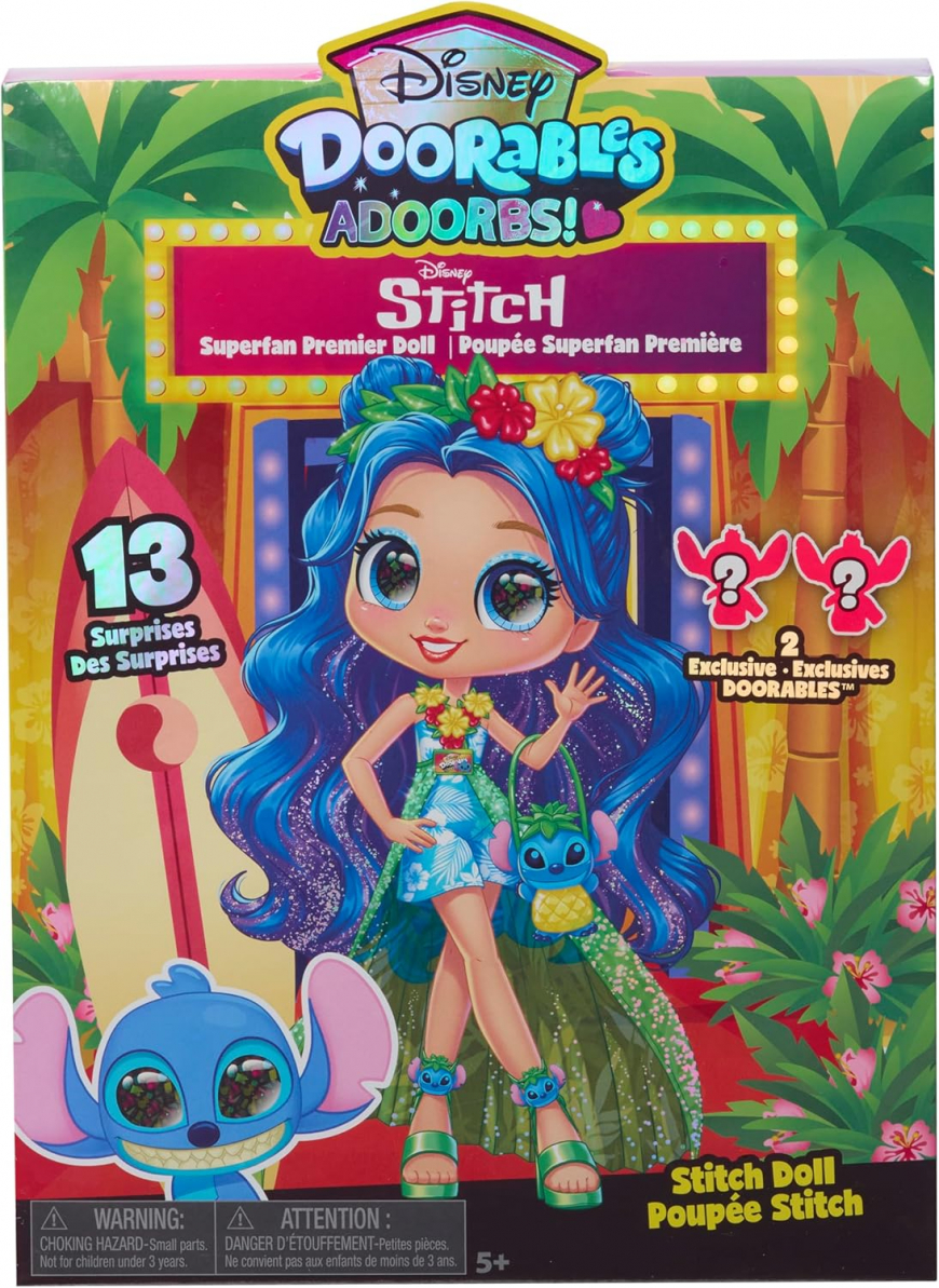 Just Play Disney Doorables ADOORBS Stitch Superfan Premier doll