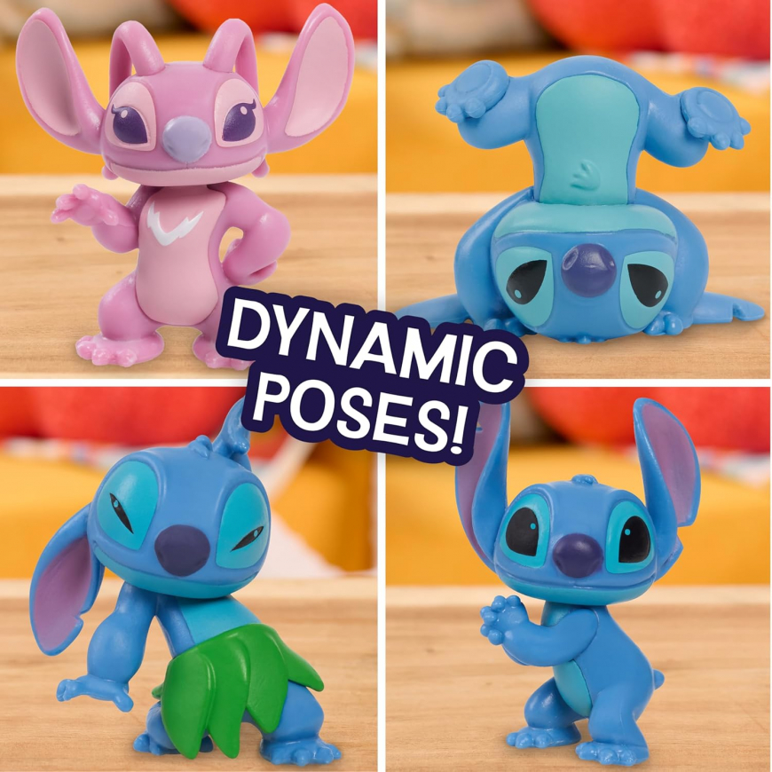 Just Play Disney Stitch Collectible Figure Set Ohana means family