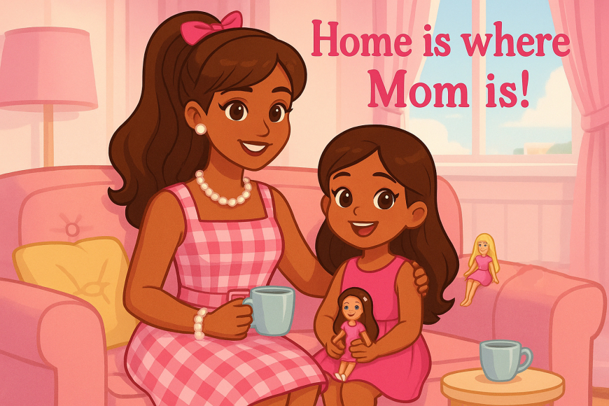 Barbie Mother's Day picture card