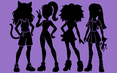 Monster High Buried Secrets Courtside Fang-Out series 4 dolls
