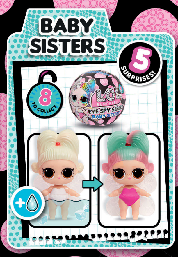 LOL Surprise Eye Spy Baby Sisters dolls 2025