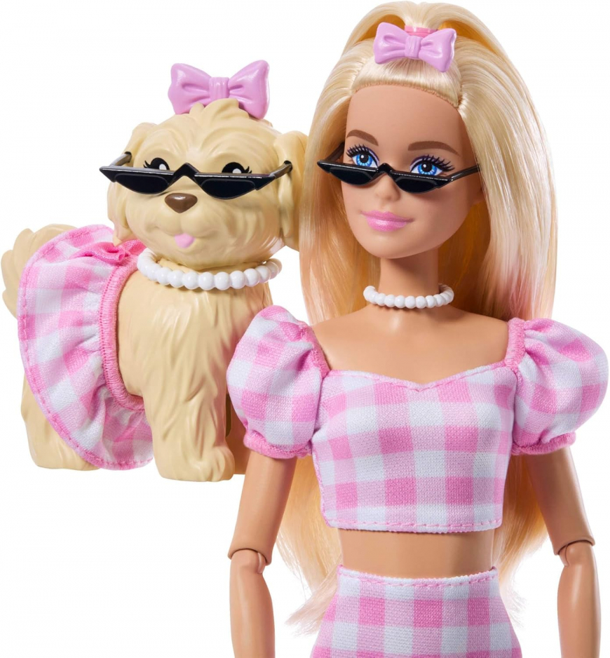 Barbie Twinning Looks gingham dress doll JFP36