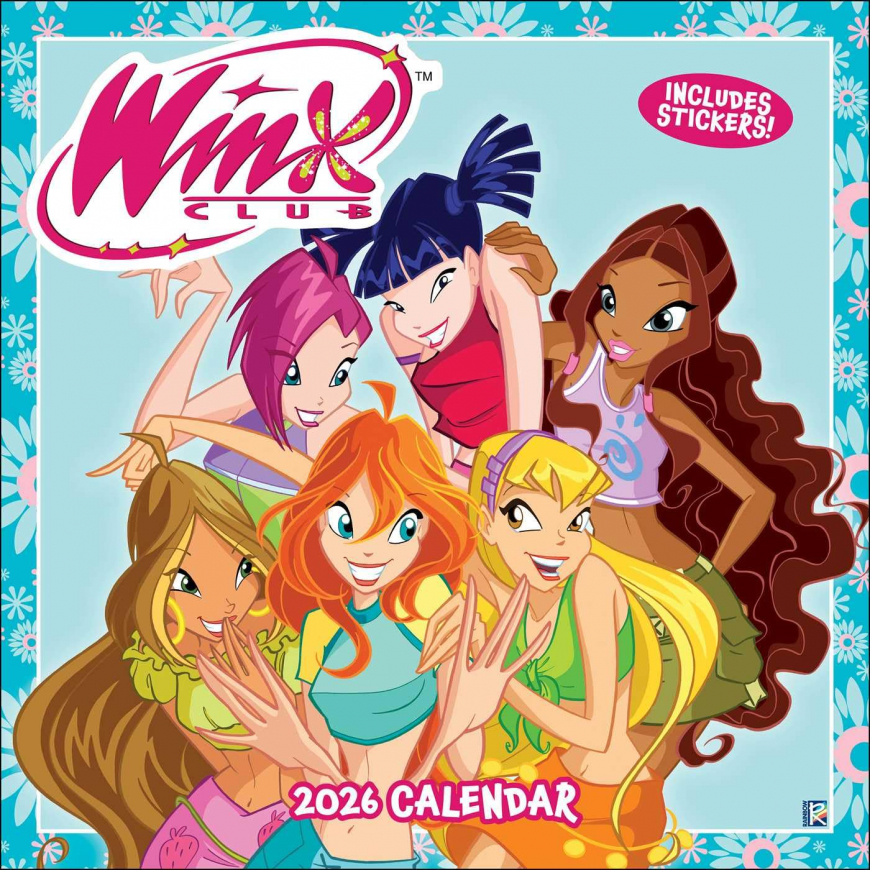 Winx Club 2026 Wall Calendar