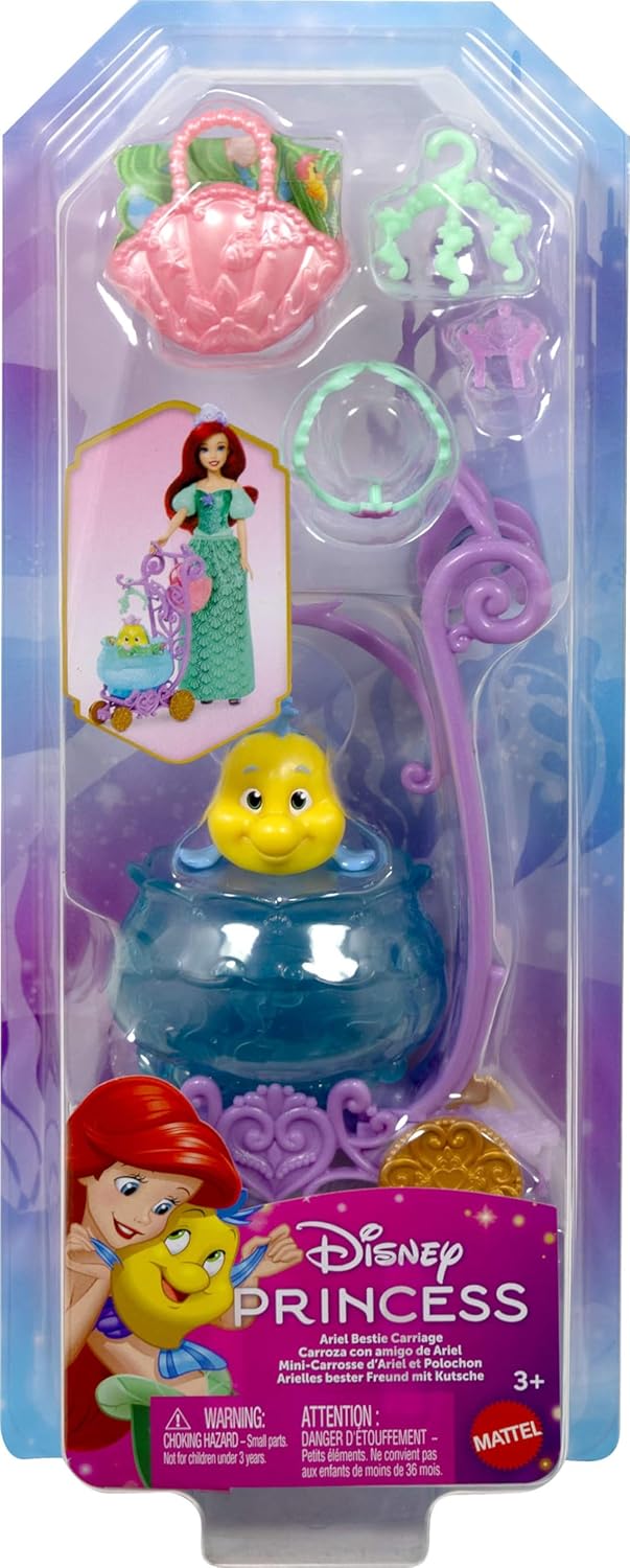 Disney Princess Ariel Bestie Carriage Flounder toy