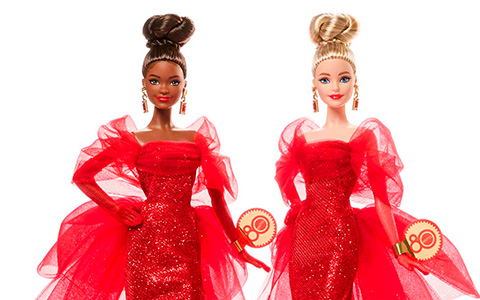 Barbie Signature Mattel 80th Anniversary Ruby Red Dolls