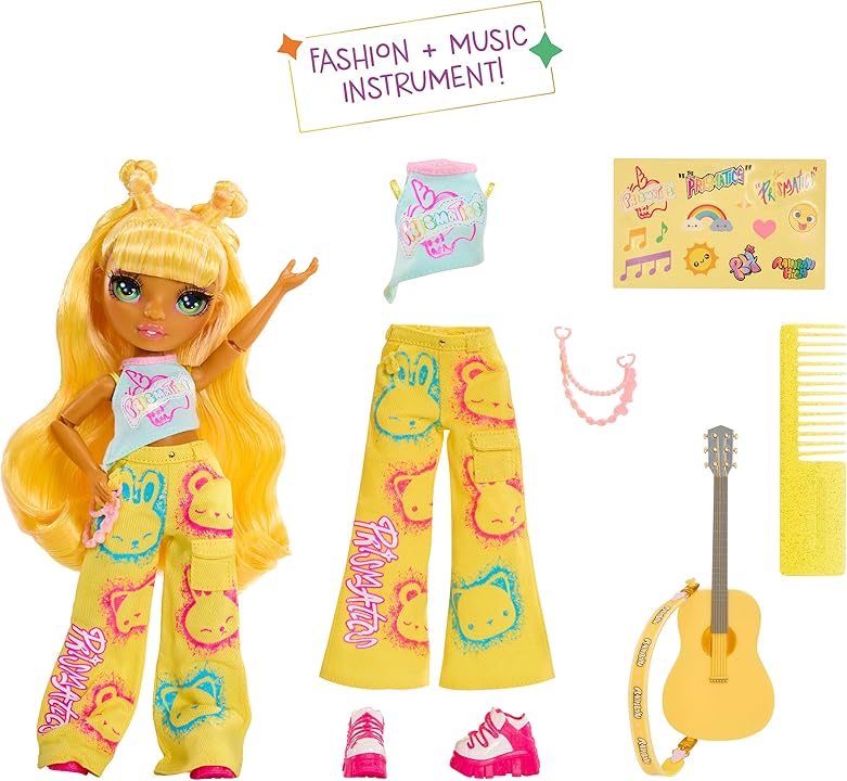 Rainbow High Junior High Rock Band the Prismatics Sunny doll