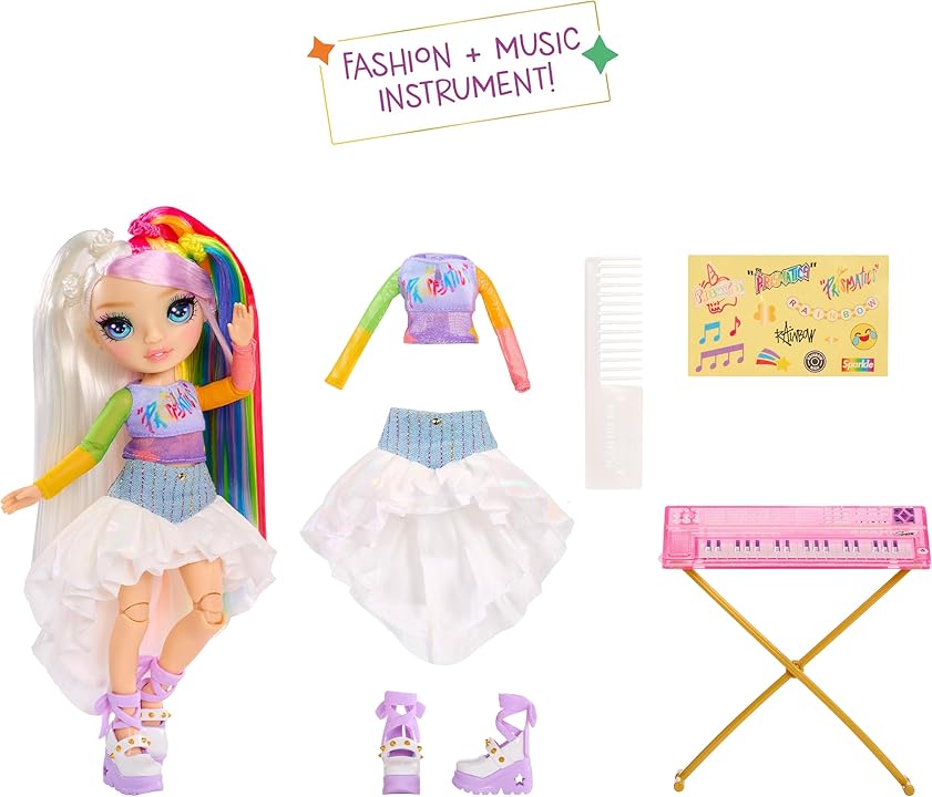 Rainbow High Junior High Rock Band the Prismatics Amaya doll