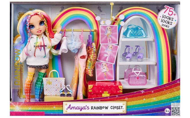 Rainbow High Amaya’s Rainbow Closet Playset with Fashion Doll