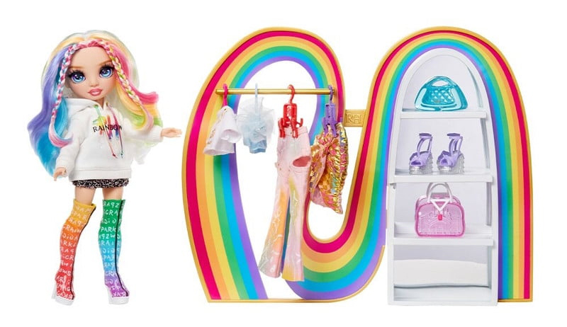 Rainbow High Amaya’s Rainbow Closet Playset with Fashion Doll