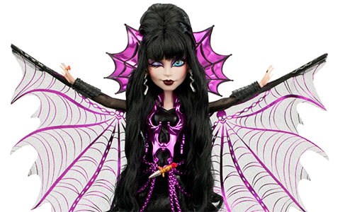Monster High Skullector Comic Con 2025 exclusive Elvira Mistress of the Dark doll