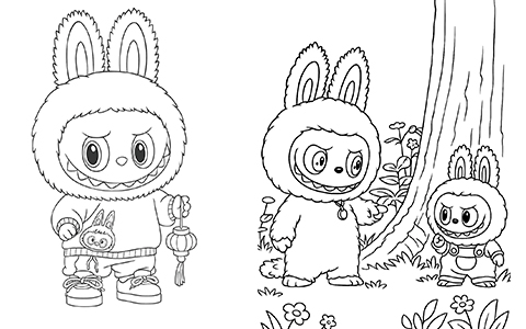 Coloring Labubu: Whimsical and Fun Labubu Coloring Pages to Download and Enjoy