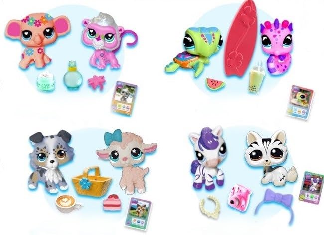 Littlest Pet Shop Series 4 Pet Pairs 2-Pack Bundle