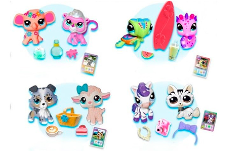 Littlest Pet Shop Series 4 Pet Pairs 2-Pack Bundle