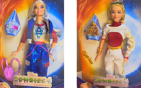Disney Zombies 4 Dawn Of The Vampires dolls from Mattel 2025