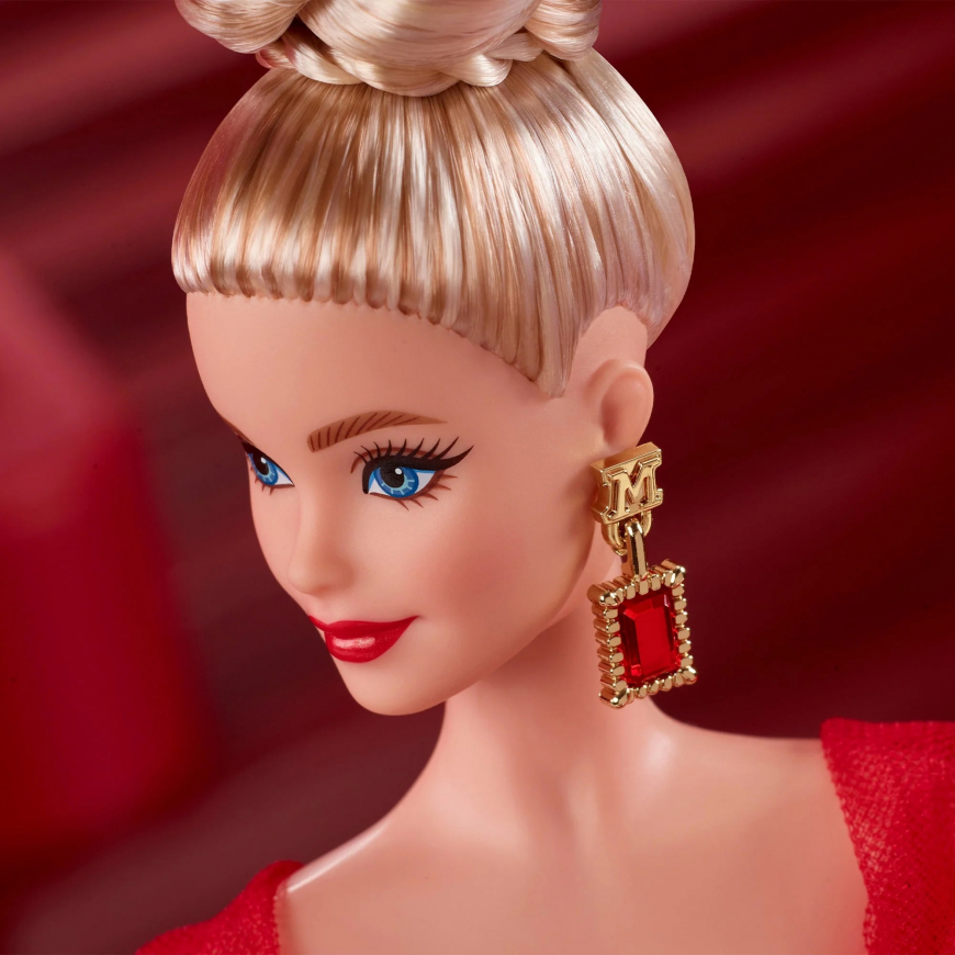 Barbie Signature Mattel 80th Anniversary Ruby Red blonde doll JBJ17