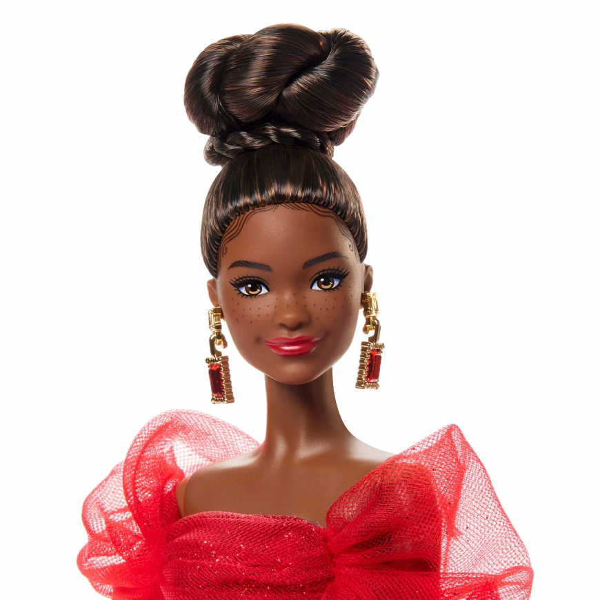 Barbie Signature Mattel 80th Anniversary Ruby Red brunette doll JBJ18