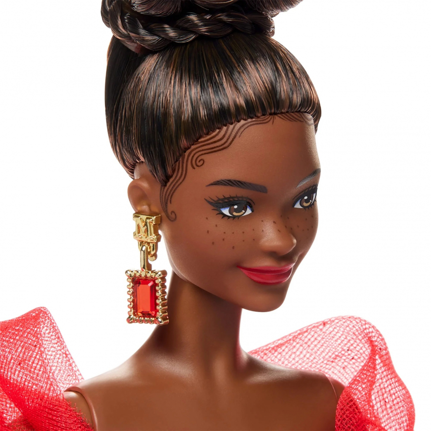 Barbie Signature Mattel 80th Anniversary Ruby Red brunette doll JBJ18