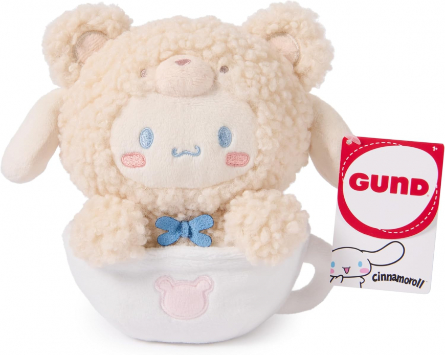 GUND Sanrio Hello Kitty and Friends Cinnamoroll Café Latte Teddy Bear Plush