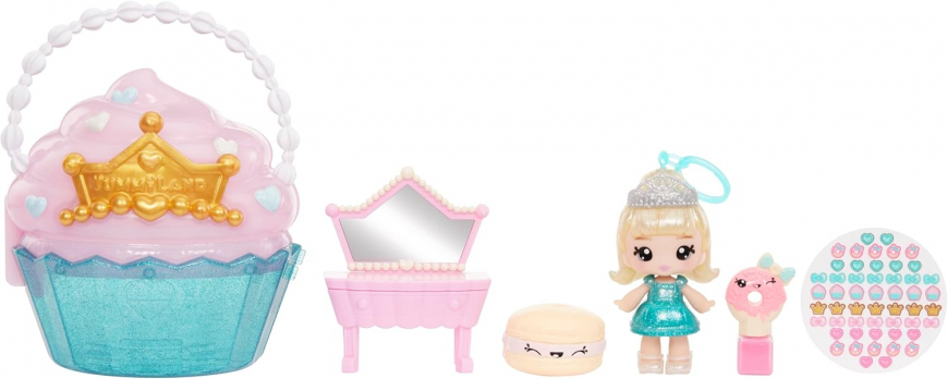 Yummiland Beauty Bag Playset + Lip Gloss Doll Cupcake (Callie Birthday Cake)