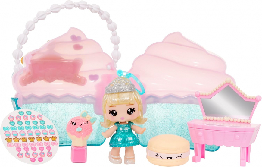 Yummiland Beauty Bag Playset + Lip Gloss Doll Cupcake (Callie Birthday Cake)