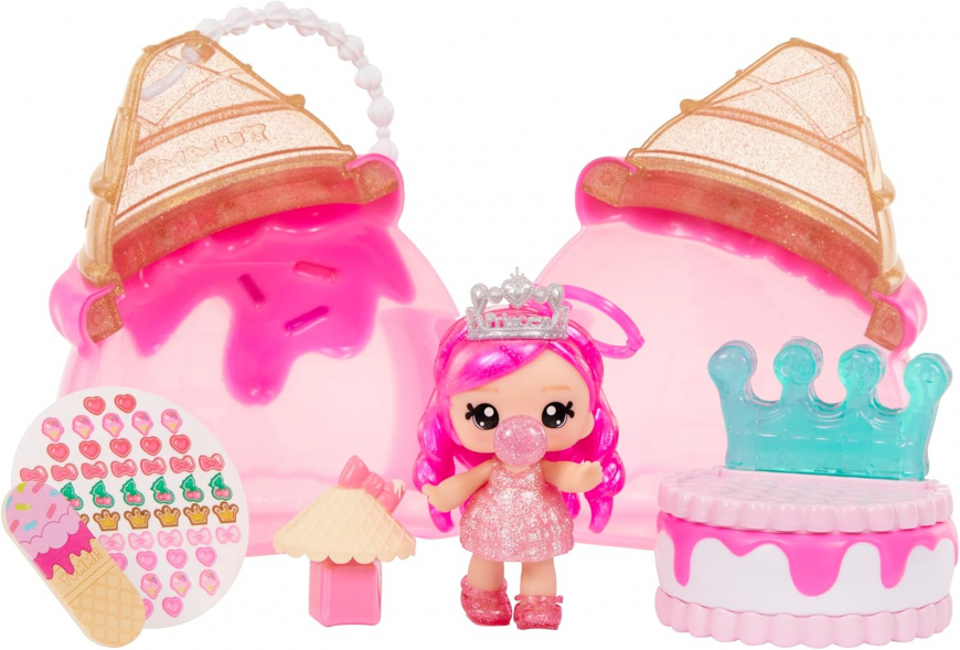 Yummiland Beauty Bag Playset + Lip Gloss Doll Ice-cream (Bianca Bubblegum)