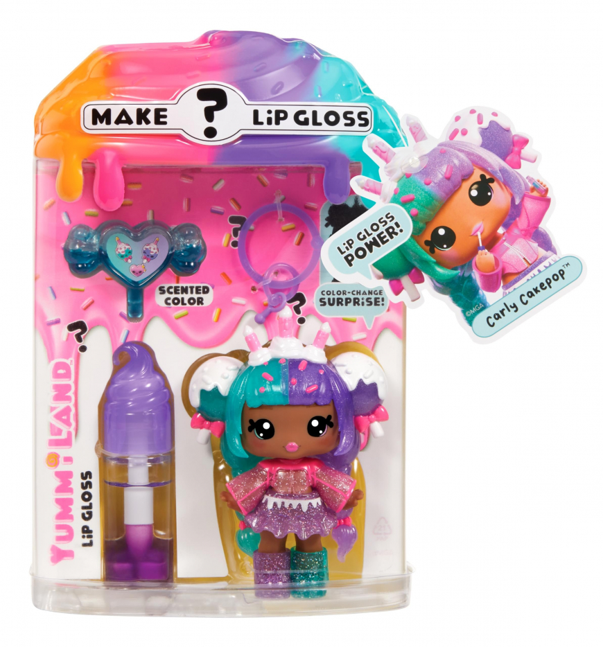 Yummiland Lip Gloss Mystery Flavor Color Change Carly Cakepop doll