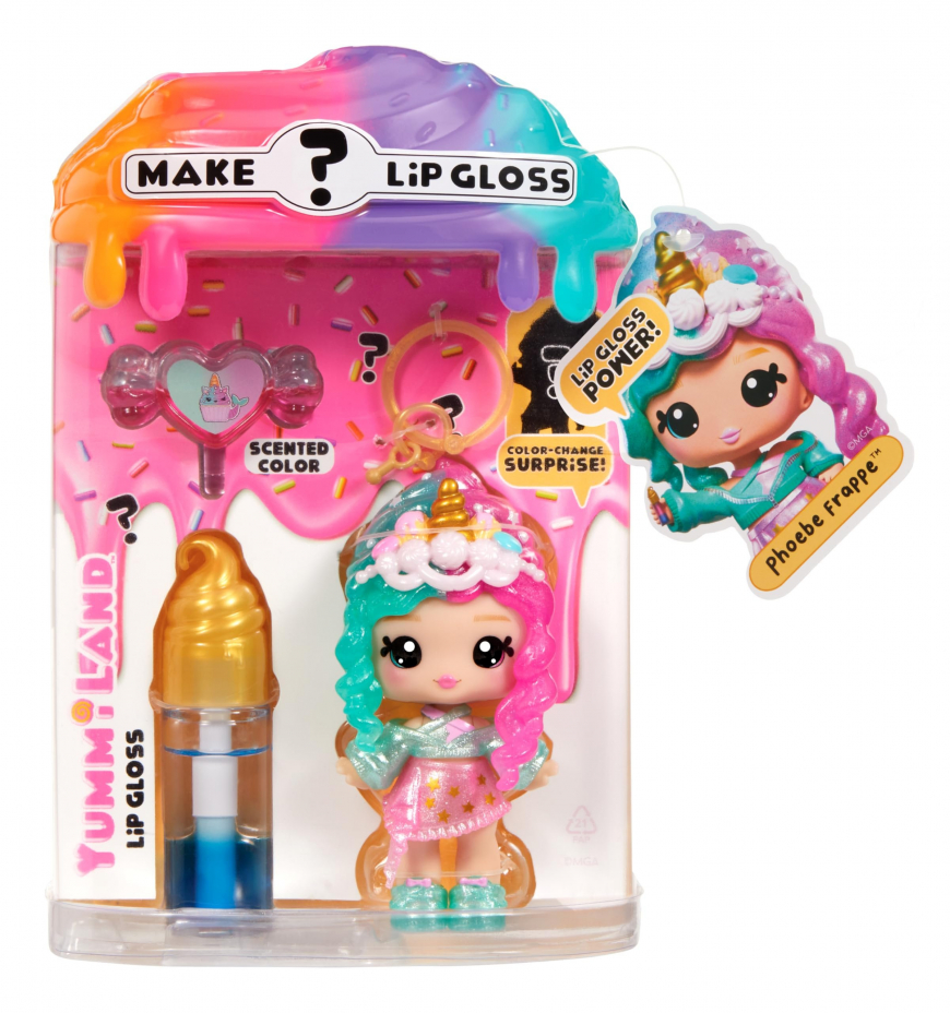 Yummiland Lip Gloss Mystery Flavor Color Change Phoebe Frappe doll
