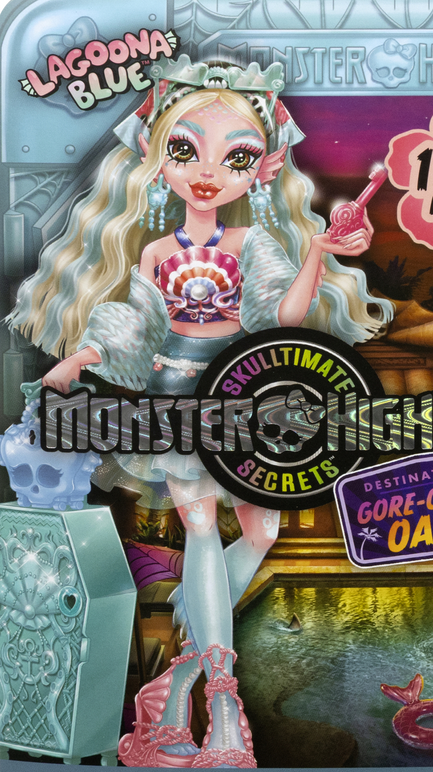 Monster High Skulltimate Secrets Gore-Geous Oasis Lagoona Blue doll JDR51