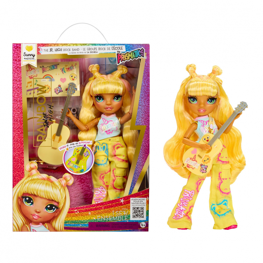 Rainbow High Junior High Rock Band the Prismatics Sunny doll