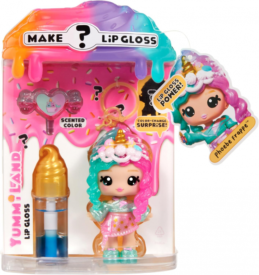 Yummiland Lip Gloss Mystery Flavor Color Change Phoebe Frappe doll