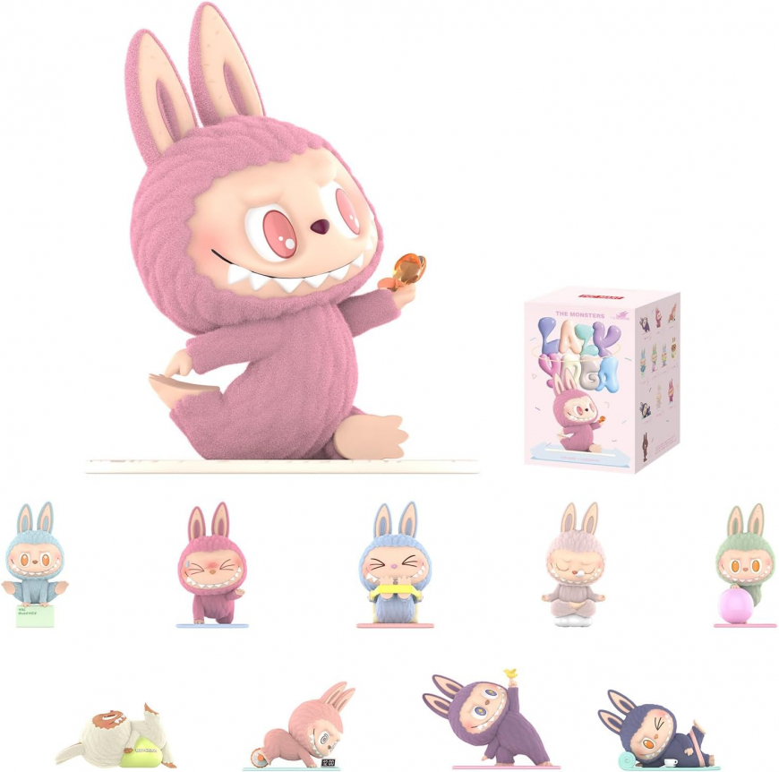 POP MART Labubu Lazy Yoga Series Figures