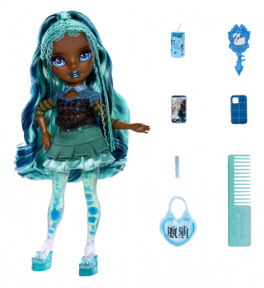 New Rainbow High Sparkle & Shine doll Misty teal blue