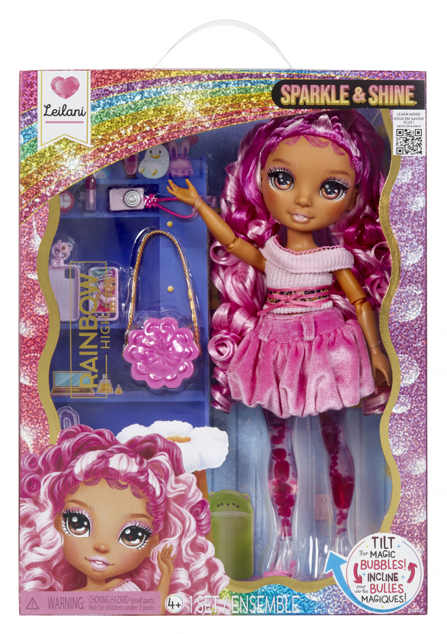 New Rainbow High Sparkle & Shine doll Leilani pink