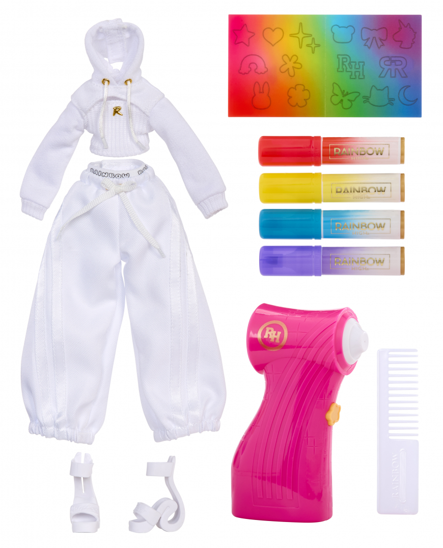 Rainbow High Air Brush & Create Grey Eyes doll
