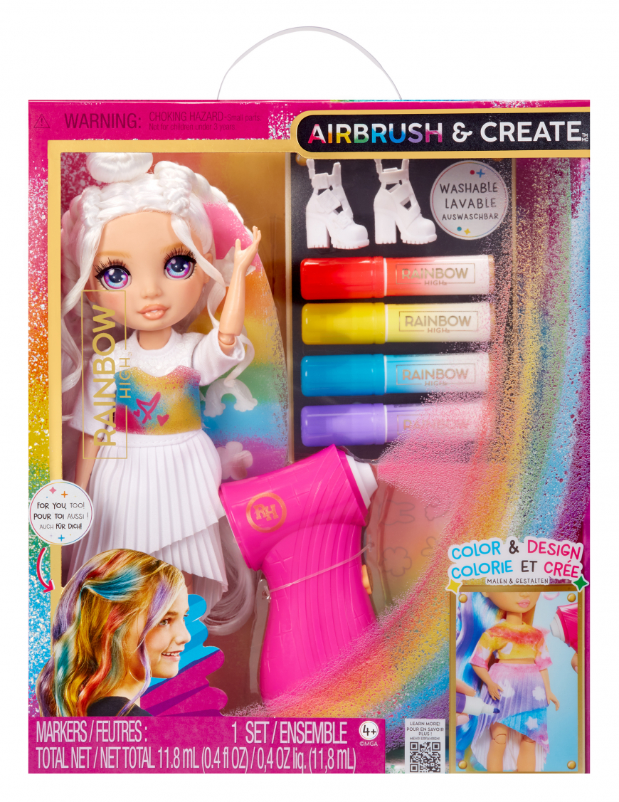 Rainbow High Air Brush & Create Purple Eyes doll