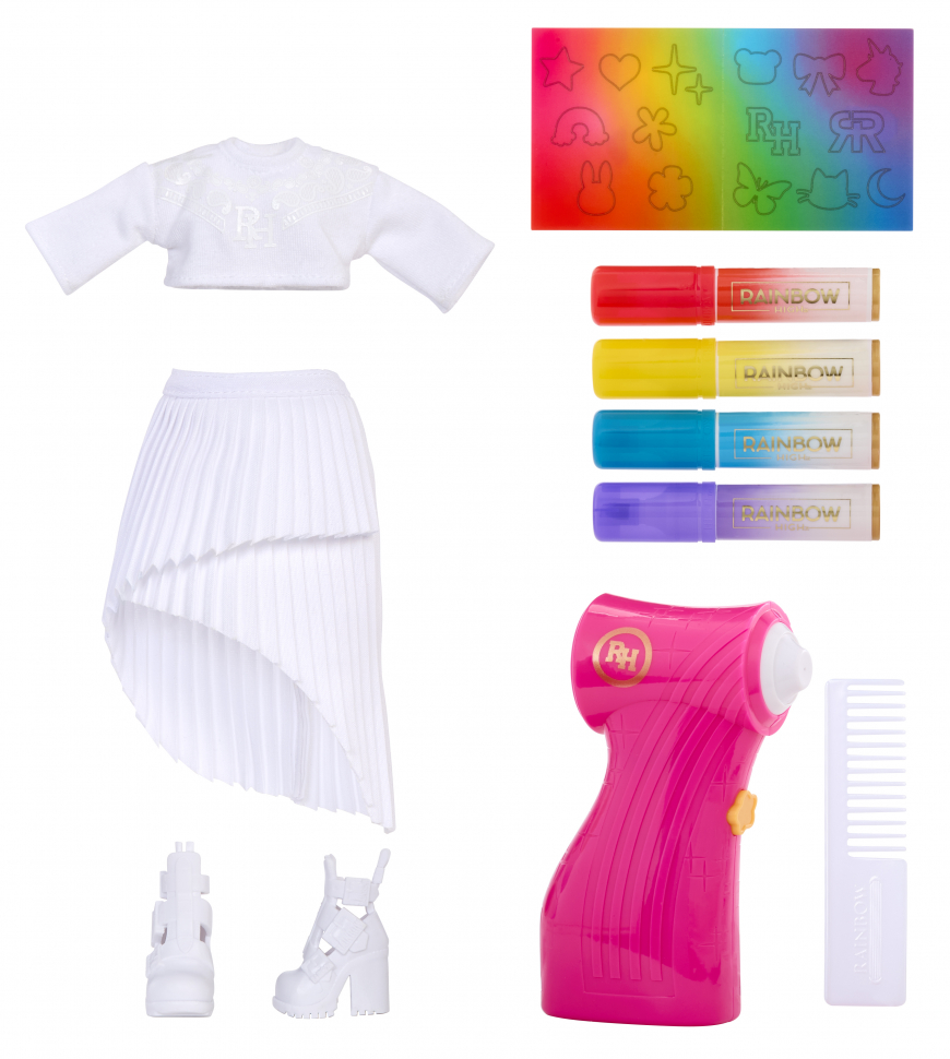 Rainbow High Air Brush & Create Purple Eyes doll