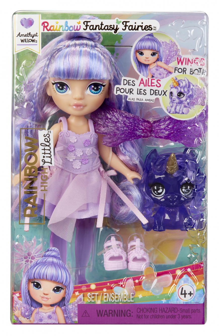 Rainbow High Littles Rainbow Fantasy Fairies Amethyst (purple) doll