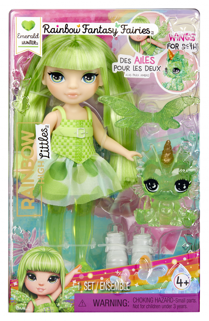 Rainbow High Littles Rainbow Fantasy Fairies Emerald (green) doll