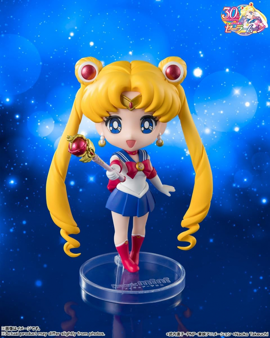 Figuarts mini Sailor Moon Crystal Star Compact and Black Lady figures