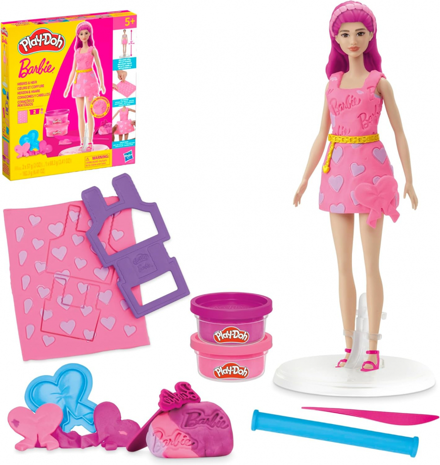 Play-Doh Barbie Hearts And Hair Set